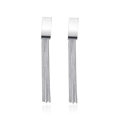 Nandee 925 Silver Tassel Earrings