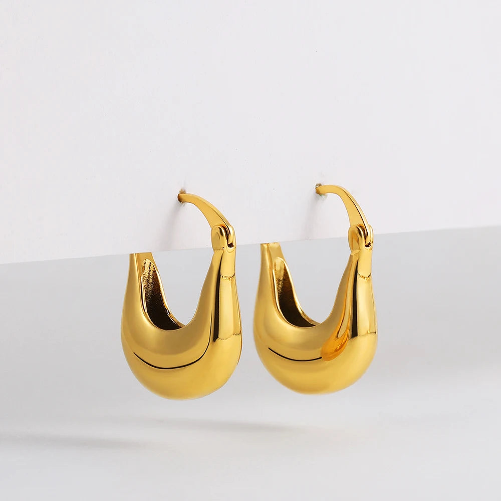 Nandee Creative Golden Hoop Earrings