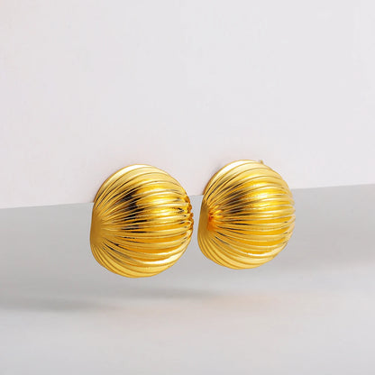 Nandee Creative Golden Hoop Earrings