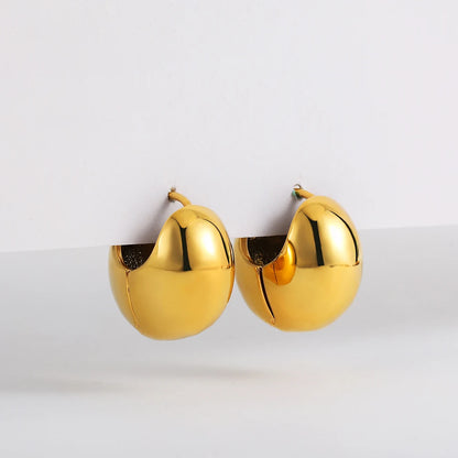 Nandee Creative Golden Hoop Earrings